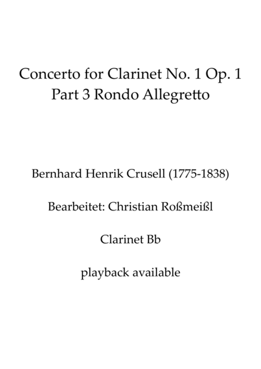 Crusell Concerto for Clarinet No. 1 Op. 1 Part 3 Rondo