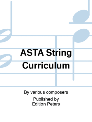 Book cover for ASTA String Curriculum