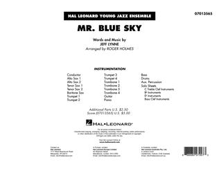Book cover for Mr. Blue Sky (arr. Roger Holmes) - Conductor Score (Full Score)