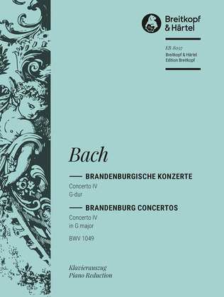 Book cover for Brandenburg Concerto No. 4 in G major BWV 1049