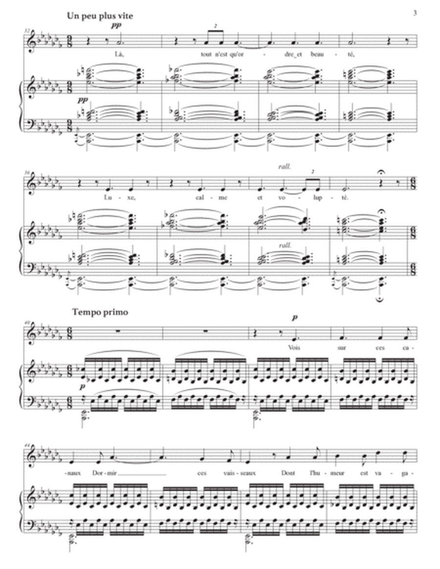 DUPARC: L'invitation au Voyage (transposed to A-flat minor)