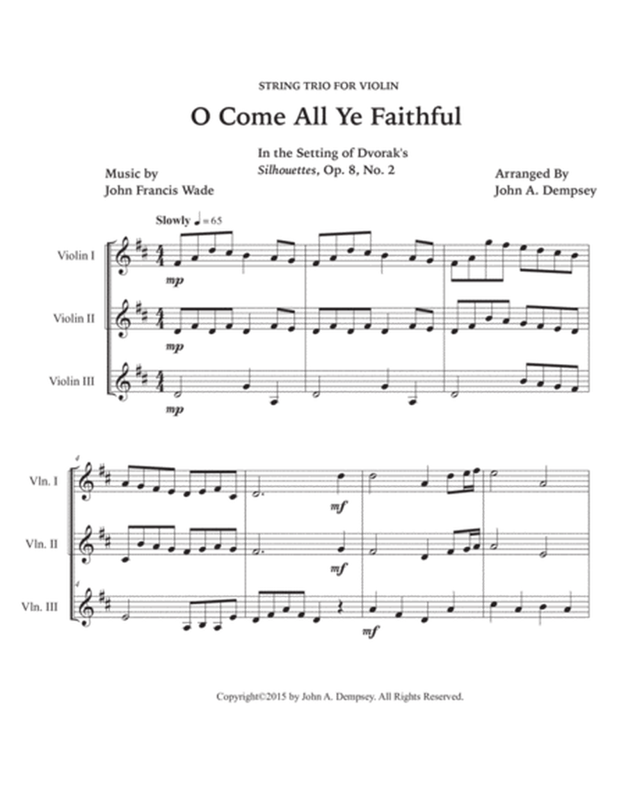 O Come All Ye Faithful (Violin Trio) image number null