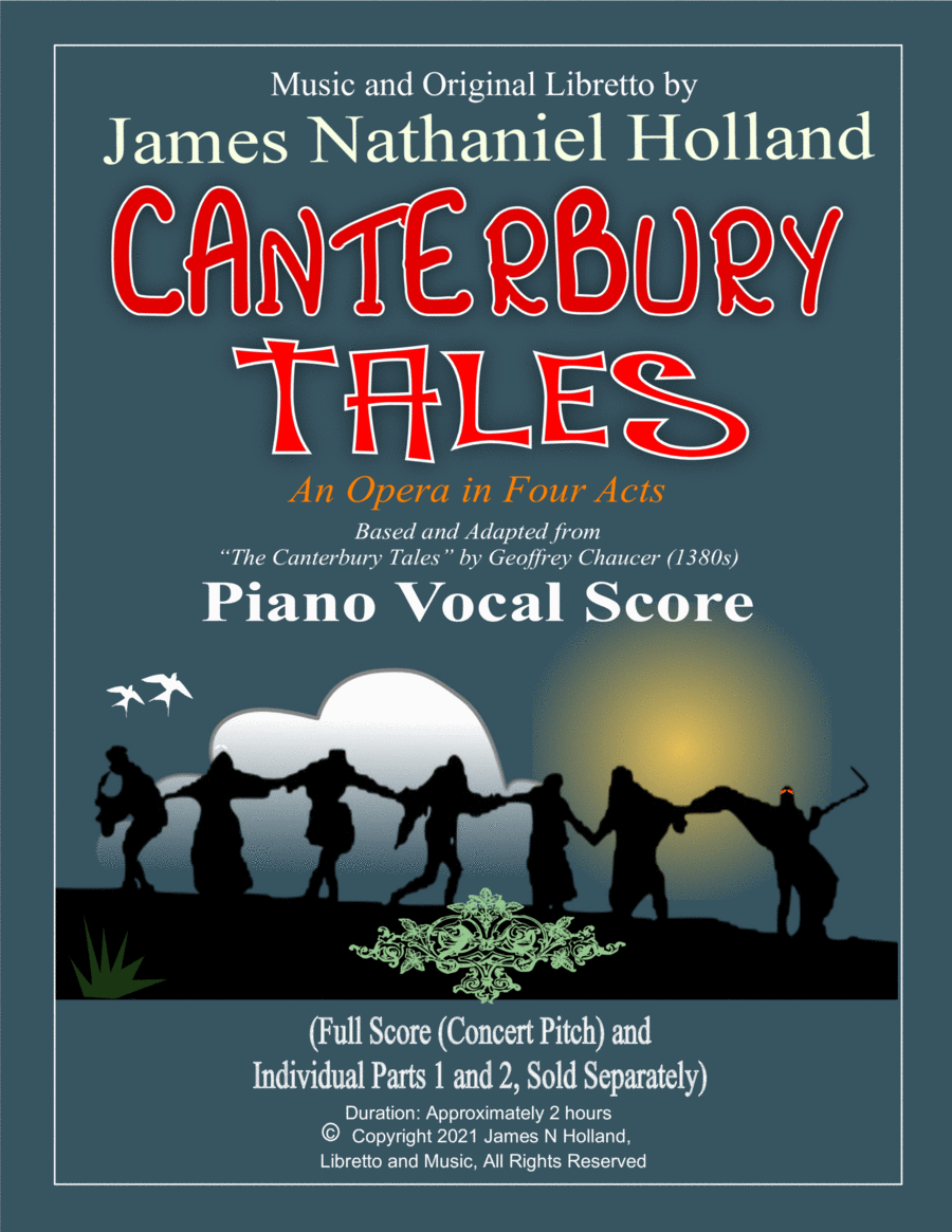 Canterbury Tales, An Opera in Four Acts, Piano Vocal Score image number null
