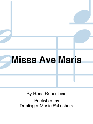 Book cover for Missa Ave Maria