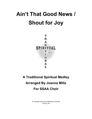 Book cover for Ain't That Good News / Shout for Joy (SSAA)