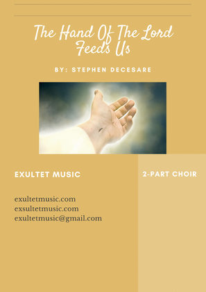 Book cover for The Hand Of The Lord Feeds Us (2-part choir)