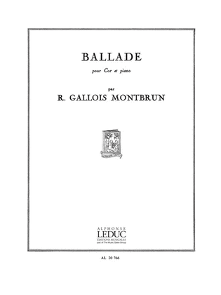 Book cover for Ballade (horn & Piano)