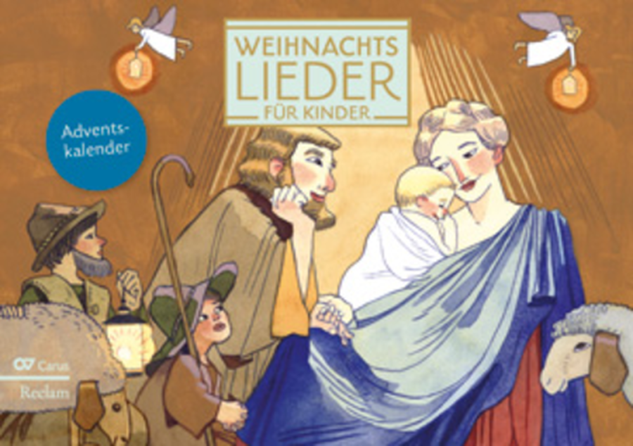 Weihnachtslieder fur Kinder. Adventskalender zum Aufstellen