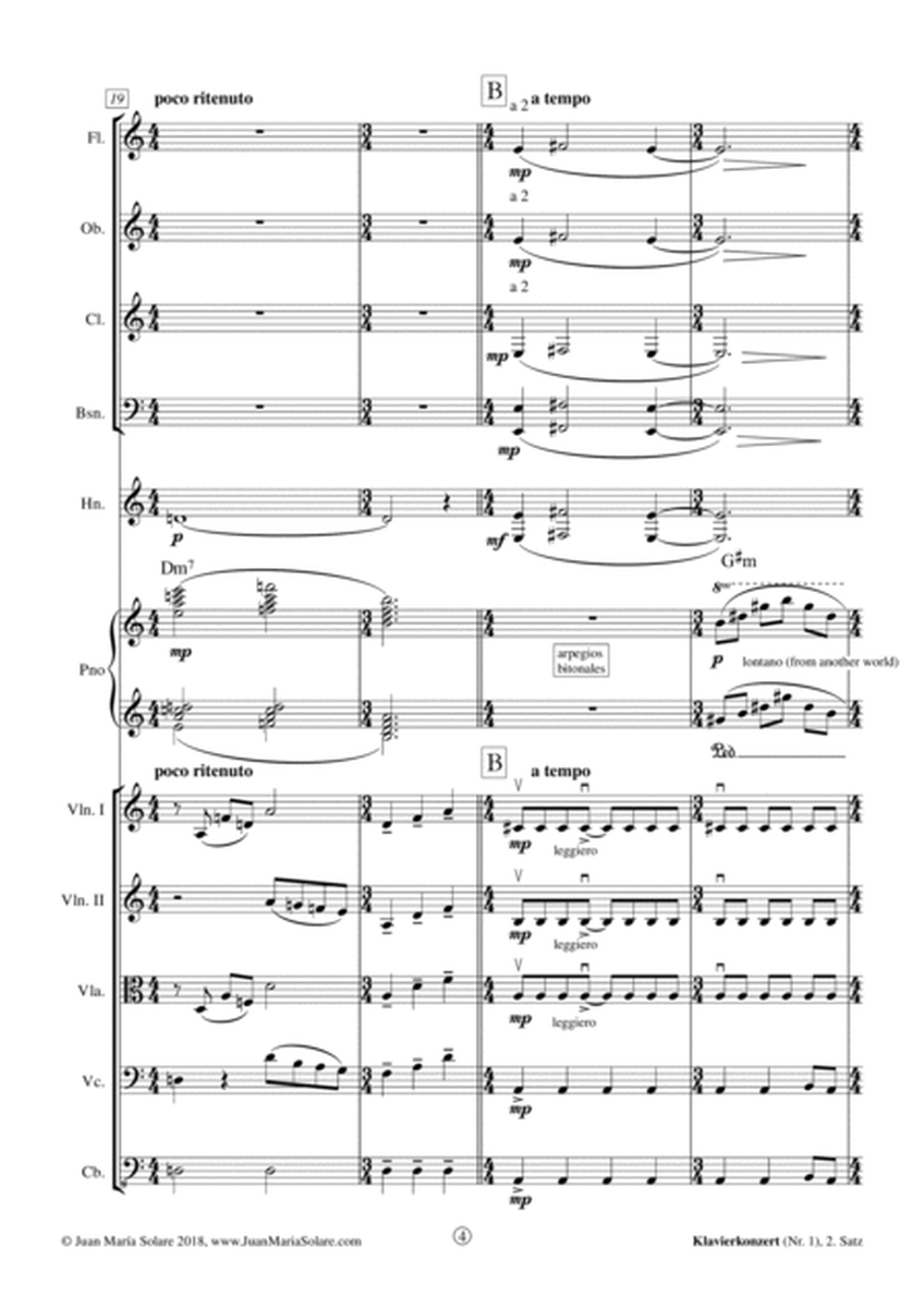 Piano Concerto No. 1 - SECOND movement [score and parts]