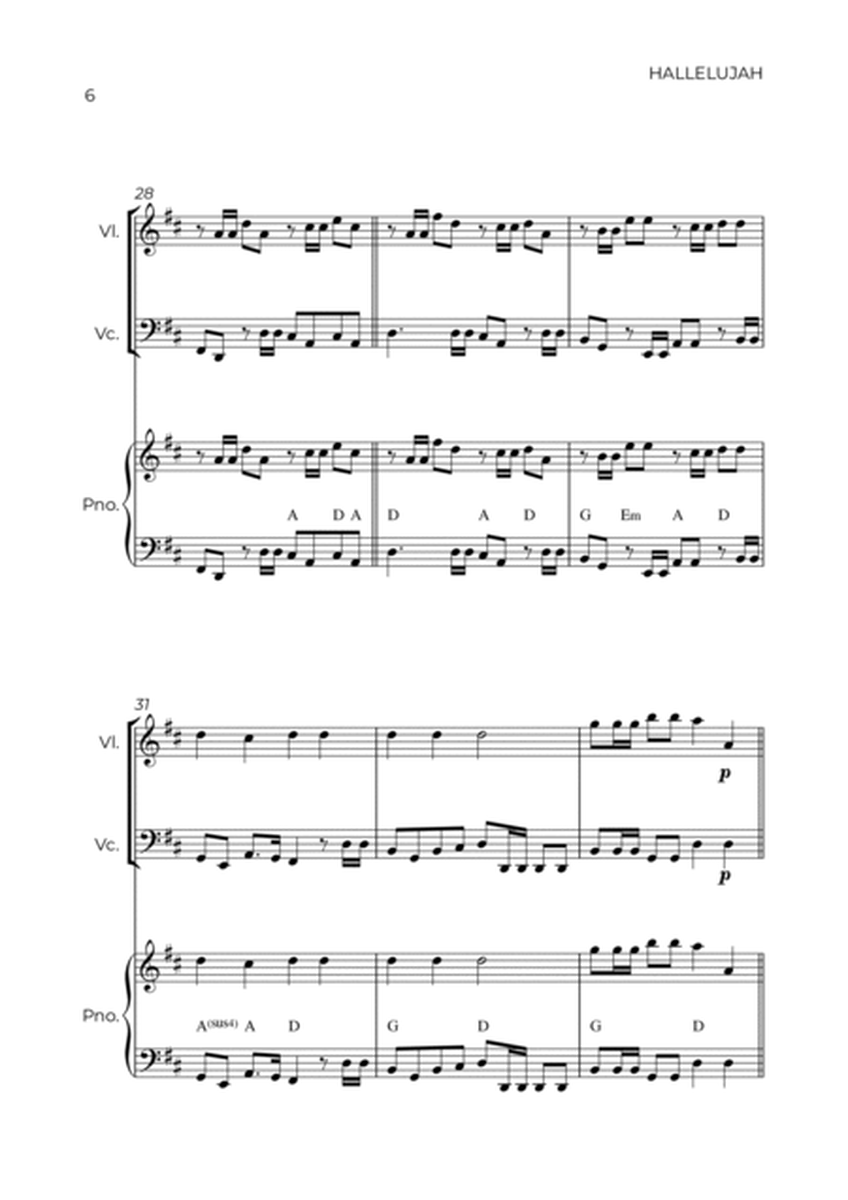 HALLELUJAH - HANDEL - STRING PIANO TRIO (VIOLIN, CELLO & PIANO)
