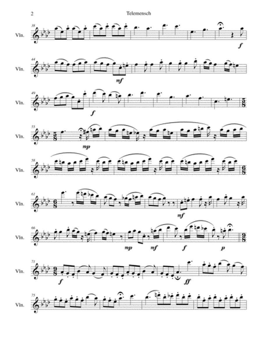 Telemensch (The isolated one) - for violin solo image number null