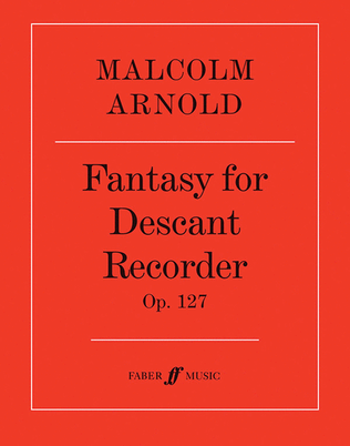 Book cover for Fantasy for Descant Recorder