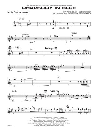 Rhapsody in Blue: B-flat Tenor Saxophone