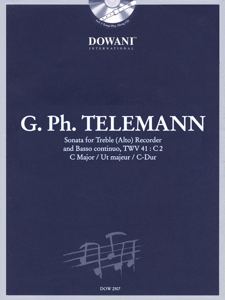 Telemann - Sonata in C Major for Treble (Alto) Recorder and Basso Continuo TWV41:C2 (Recorder)