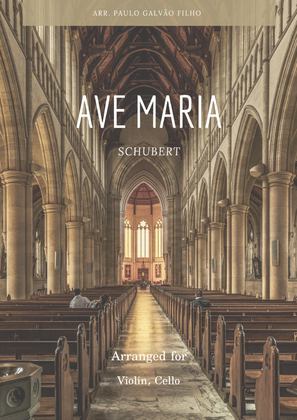 Book cover for AVE MARIA - SCHUBERT - VIOLIN & CELLO