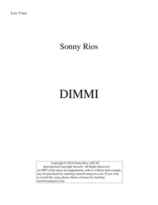 Book cover for DIMMI