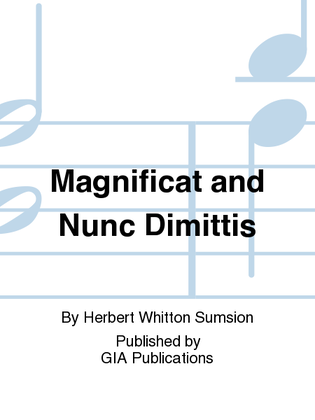 Book cover for Magnificat and Nunc dimittis