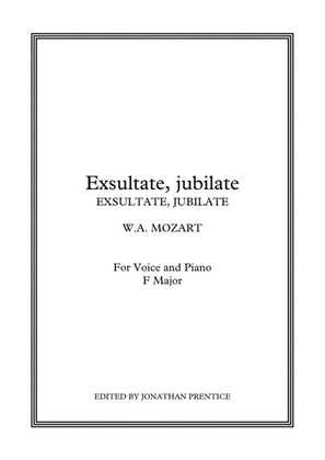 Book cover for Exsultate, jubilate 1st Mvmt. (F Major)