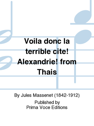 Book cover for Voila donc la terrible cite! Alexandrie! from Thais