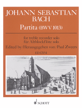 Book cover for Partita, BWV 1013