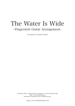 Book cover for The Water Is Wide ~Fingerstyle Guitar Arrangement~ 2016