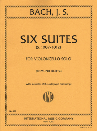 Book cover for Six Suites, S. 1007-1012