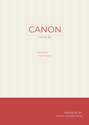 Book cover for CANON IN D - FLUTE DUO
