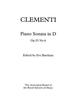 Sonata in D, Op. 25 No. 6