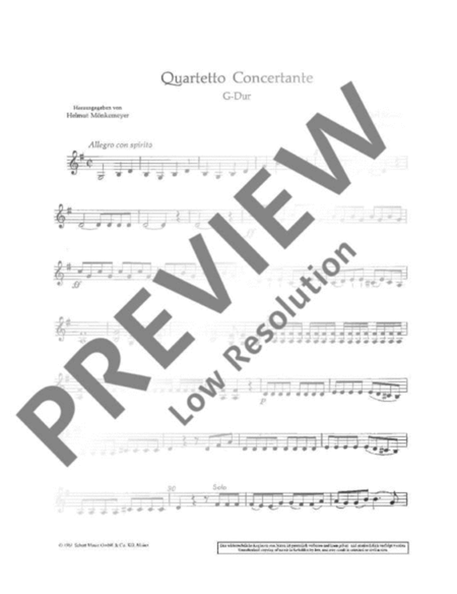 Quartet concertante G Major