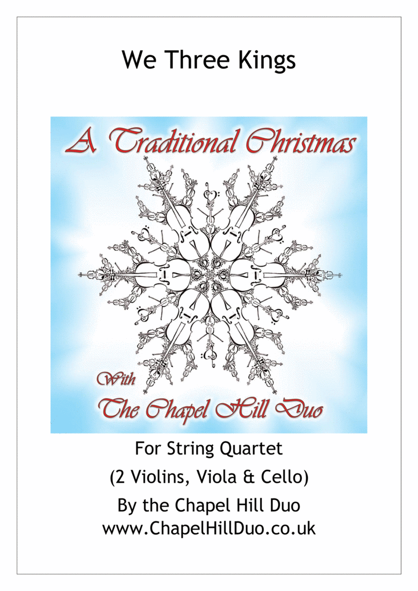 We Three Kings for String Quartet - Full Length arrangement by the Chapel Hill Duo image number null