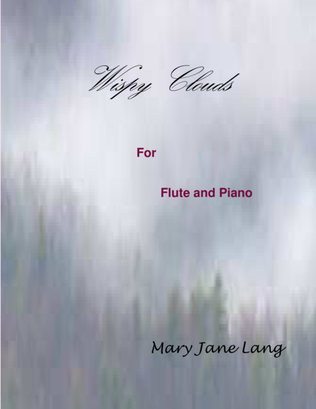 Book cover for Wispy Clouds for Flute and Piano