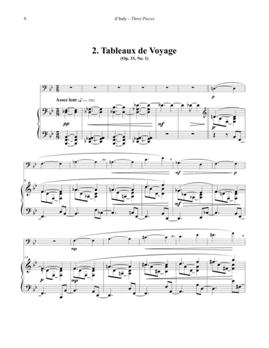 Three Pieces for Euphonium and Piano