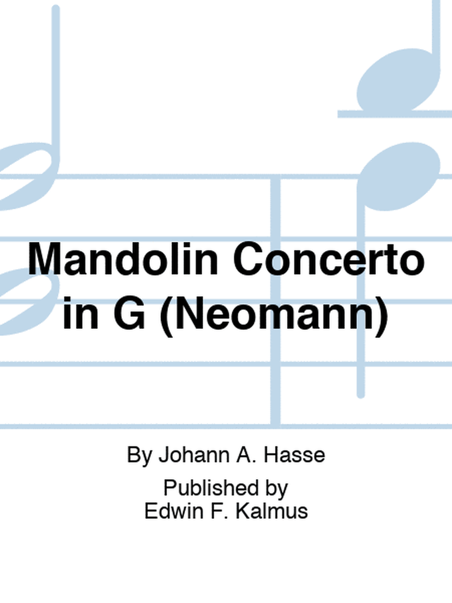 Mandolin Concerto in G (Neomann)