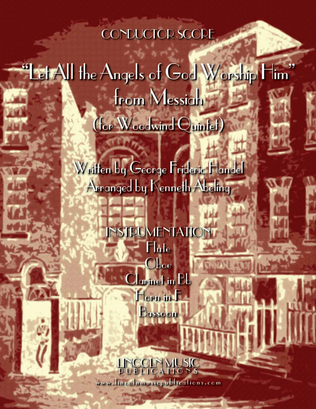 Book cover for Let All the Angels of God Worship Him (for Woodwind Quintet & optional Organ)