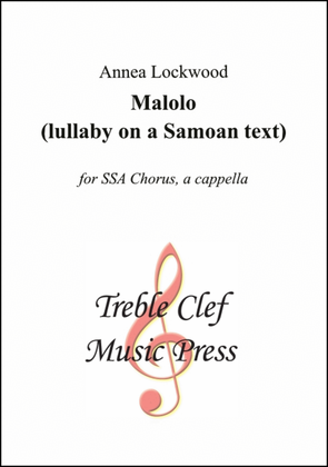 Book cover for Malolo (lullaby on a Samoan text)