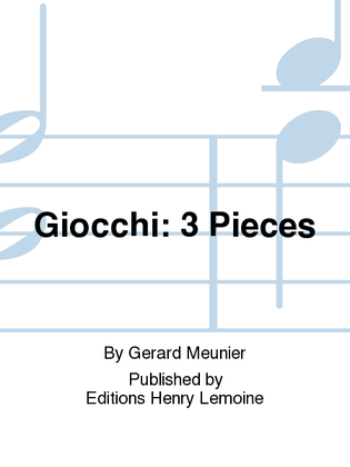 Book cover for Giocchi: 3 pieces