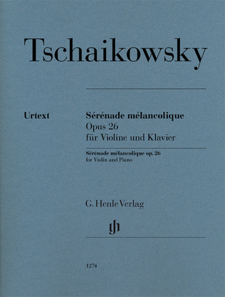 Book cover for Sérénade Mélancolique, Op. 26