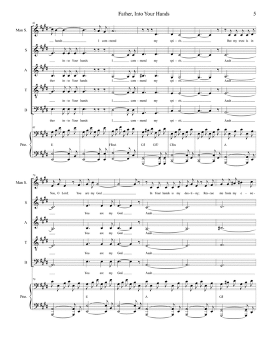 Father, Into Your Hands (Vocal solo and SATB) image number null