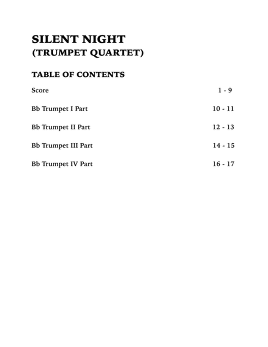 Silent Night (Trumpet Quartet) image number null