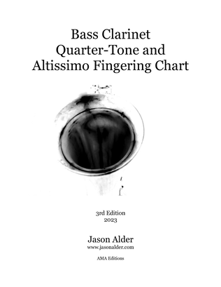 Book cover for Bass Clarinet Quarter-Tone & Altissimo Fingering Chart