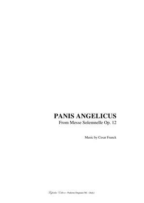Book cover for FRANCK - PANIS ANGELICUS - For Soprano/Tenor and organ