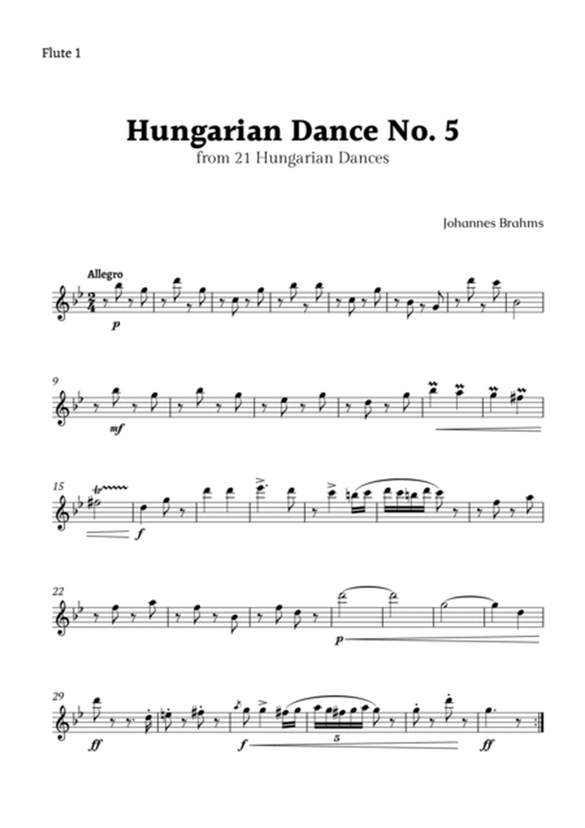 Hungarian Dance No. 5 by Brahms for Fluete Trio image number null