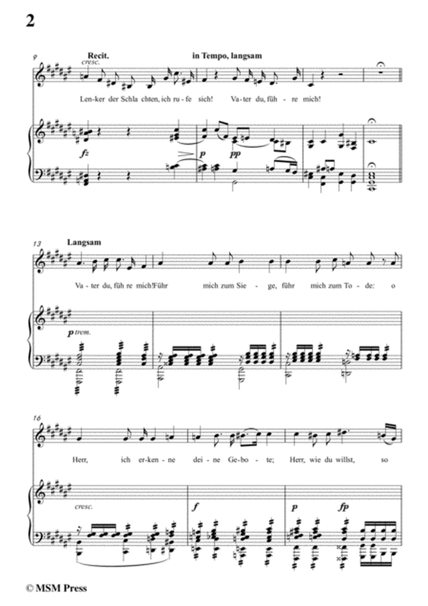 Schubert-Gebet während der Schlacht,in F sharp Major,for Voice&Piano image number null