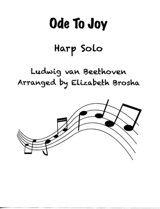 Book cover for Ode To Joy Harp Solo