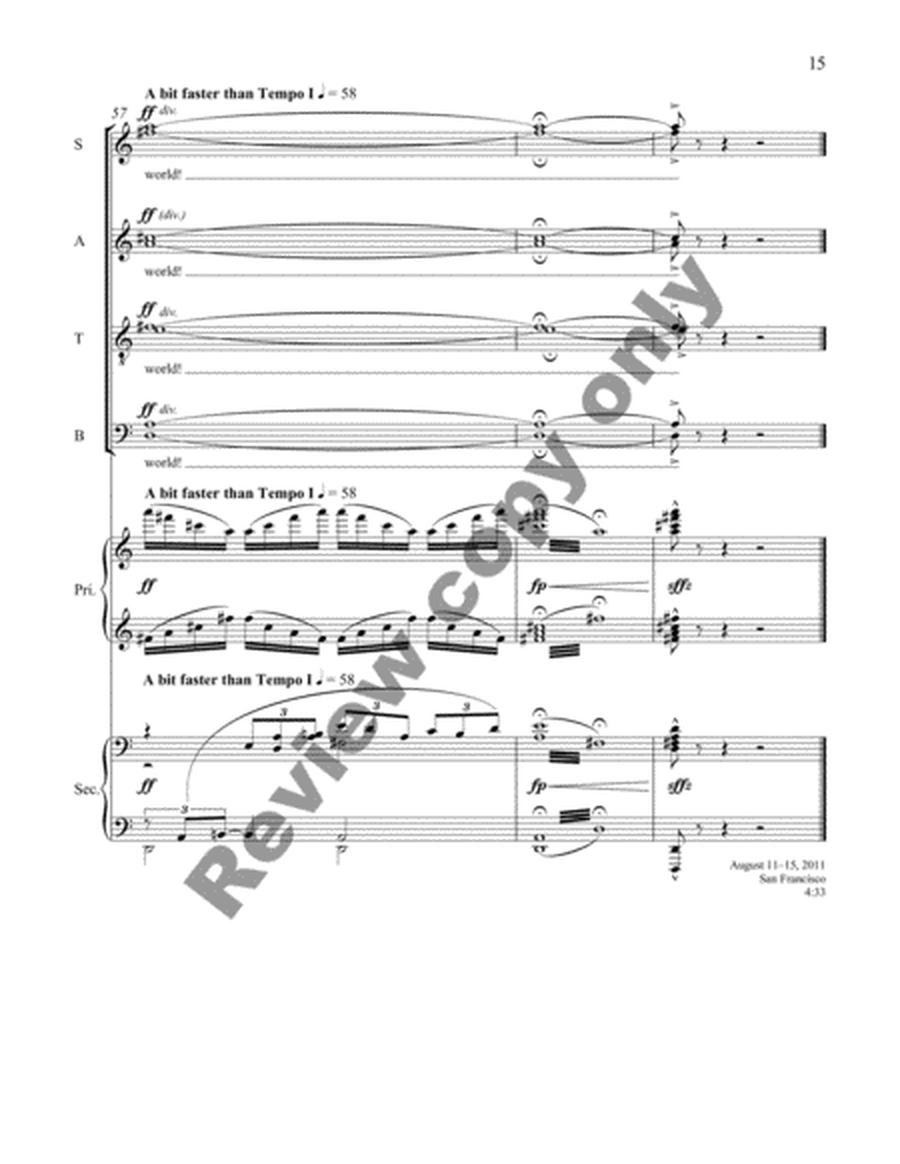 I Dream a World (Piano/Choral Score) image number null