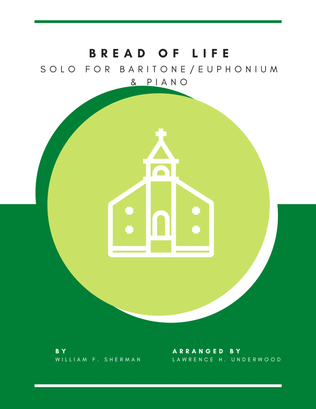 Book cover for Bread of Life for Baritone/Euphonium