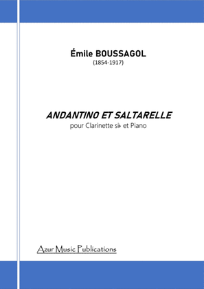 Book cover for ANDANTINO ET SALTARELLE (Emile Boussagol 1854-1917) for Clarinet and Piano