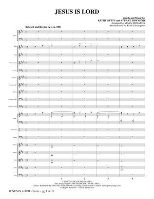 Book cover for Jesus Is Lord - Full Score