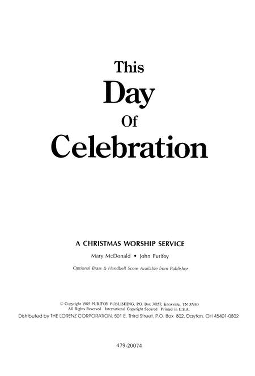 This Day of Celebration