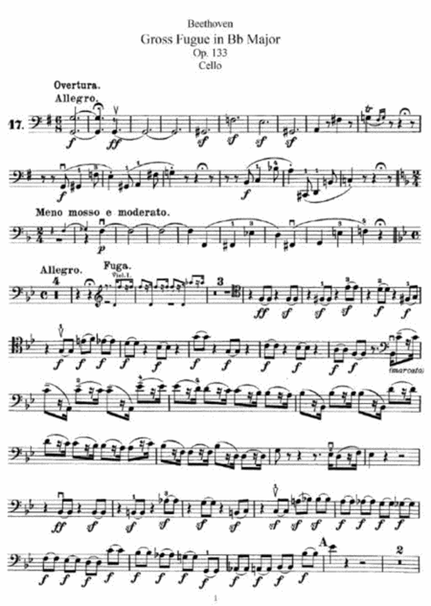 L. v. Beethoven - Gross Fugue in Bb Major Op. 133